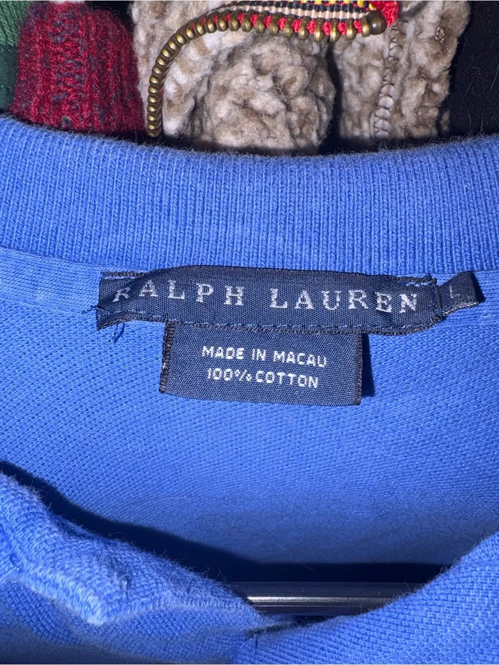 Ralph Lauren Polo Shirt in Medium Blue with Green Pony